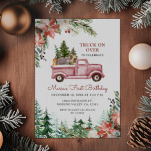 Invitation Fête d'anniversaire pour Noël