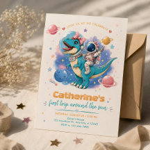 Fête d'anniversaire pour un adorable dinosaure ast