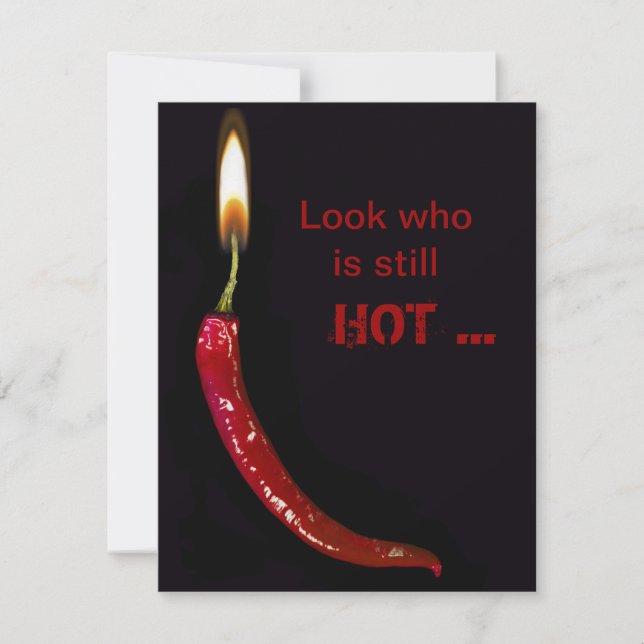 Invitation Fête d'anniversaire Red Hot (Devant)