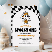 Fête d'anniversaire rétro Halloween Spooky One 1èr