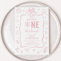 Fête d'anniversaire Rose Hiver Onederland 
