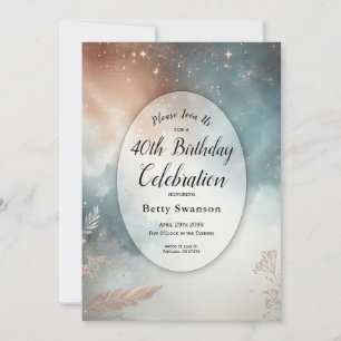 Invitation Fête d'anniversaire sous les cieux de poussière d'