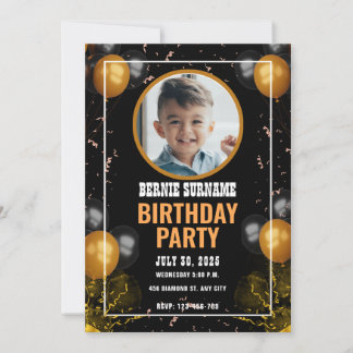 INVITATION FÊTE D'ANNIVERSAIRE SUR MESURE