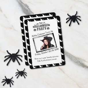 Invitation Fête d'anniversaire sur mesure pour Halloween