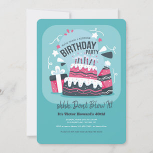 Invitation Fête d'anniversaire surprise