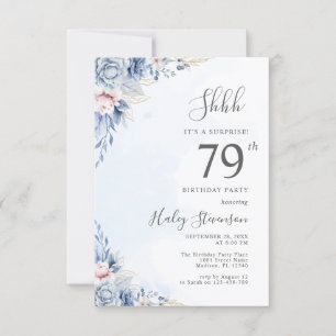 Invitation Fête d'anniversaire surprise des 79 ans à l'aquare