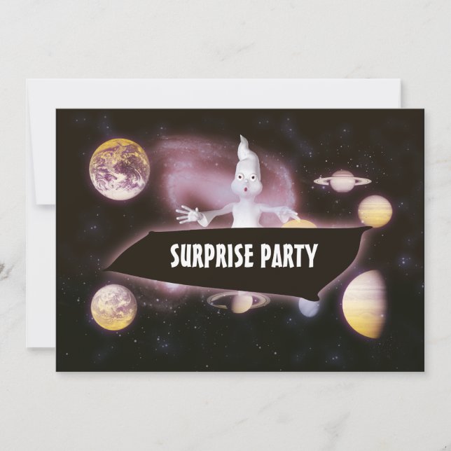 Invitation Fête d'anniversaire Surprise d'halloween (Devant)
