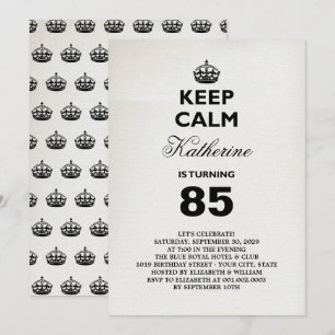 Invitation fête d'anniversaire vintage étape impor