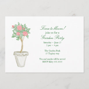 Invitation Fête dans le jardin
