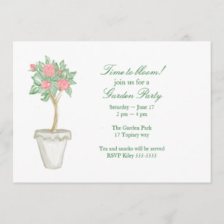 Invitation Fête dans le jardin