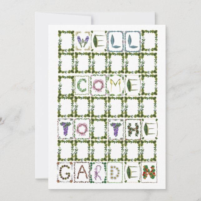 Invitation Fête dans le jardin - Floral romantique - xoxo Lov (Devant)