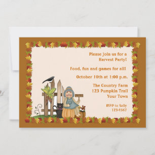 Invitation Fête d'automne