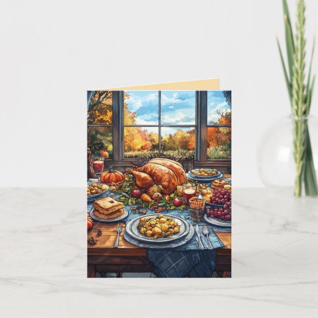 Invitation Fête d'automne : Fête de Thanksgiving (Devant)