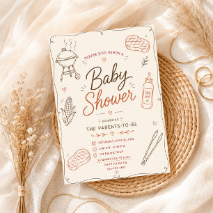 Invitation Fête de Baby Shower pour les futurs parents Couple