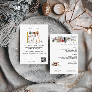 Invitation Fête de Bachelorette Après-Ski
