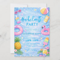 Fête de Bachelorette au bord de la piscine avec Ét