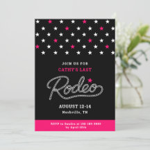 Fête de Bachelorette de Dernier Rodéo Rose Noir