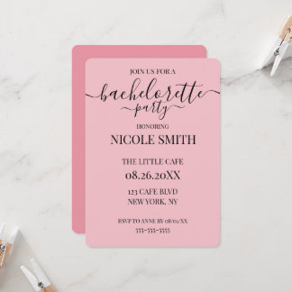 Invitation Fête de Bachelorette Personnalisée