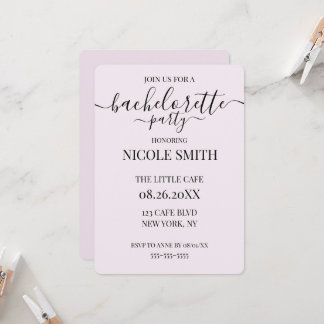 Invitation Fête de Bachelorette Personnalisée