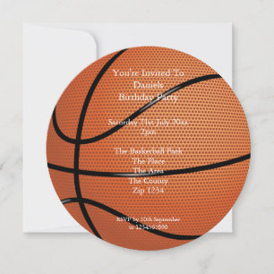 Invitation Fête de basket