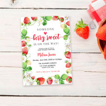 Fête de Bébé aux Fraises Sucrées
