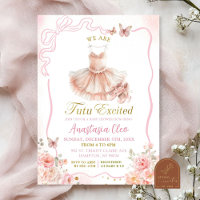 Fête de bébé Ballerine Tutu Rose Floral Coquette