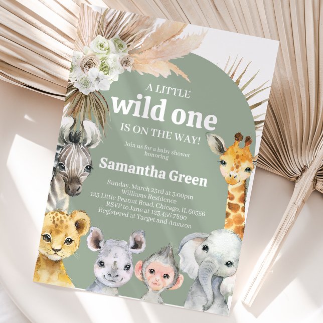Invitation Fête de Bébé Boho Wild One (Créateur téléchargé)