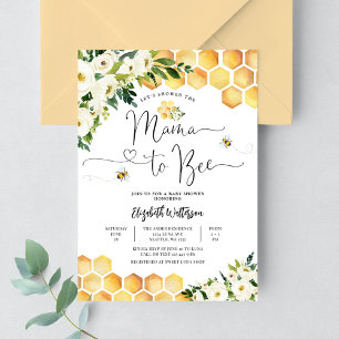 Invitation Fête de bébé de genre neutre Mama to Bee 