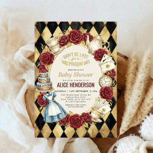 Invitation Fête de bébé de thé de jardin de conte de fées