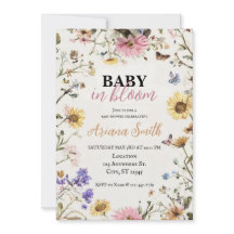 Fête de bébé en fleurs