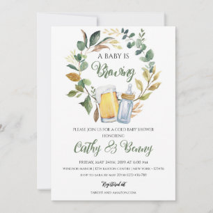 Invitation Fête de Bébé en Route pour les Couples de Futurs P