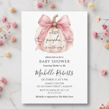 Fête de Bébé Fille Petite Citrouille Rose Coquette