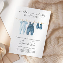 Fête de Bébé Jean Bleu Denim