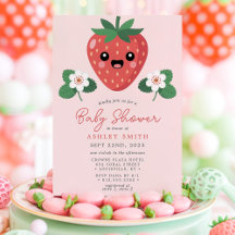 Fête de Bébé Kawaii à la Fraise