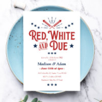 Fête de bébé patriotique Rouge, Blanc et À venir
