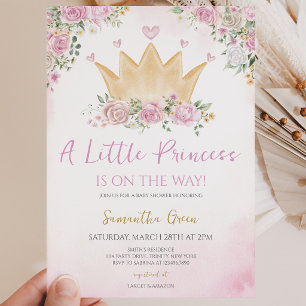 Invitation Fête de Bébé Petite Princesse