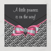 Fête de bébé Princesse Zèbre Rose