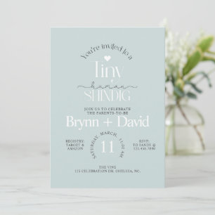 Invitation Fête de bébé TINY Humain, Fête de bébé, Moderne, I