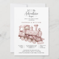 Fête de Bébé Toilettes Train L'Aventure Commence