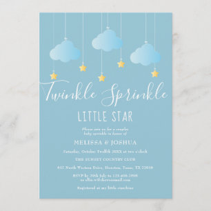 Invitation Fête de bébé Twinkle Sprinkle Little Star/ Sprinkl