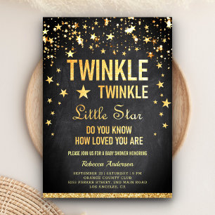 Invitation Fête de Bébé Twinkle Twinkle Little Star