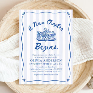 Invitation Fête de Bébé : Un Nouveau Chapitre Commence avec u