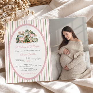 Invitation Fête de bébé villageoise Photo