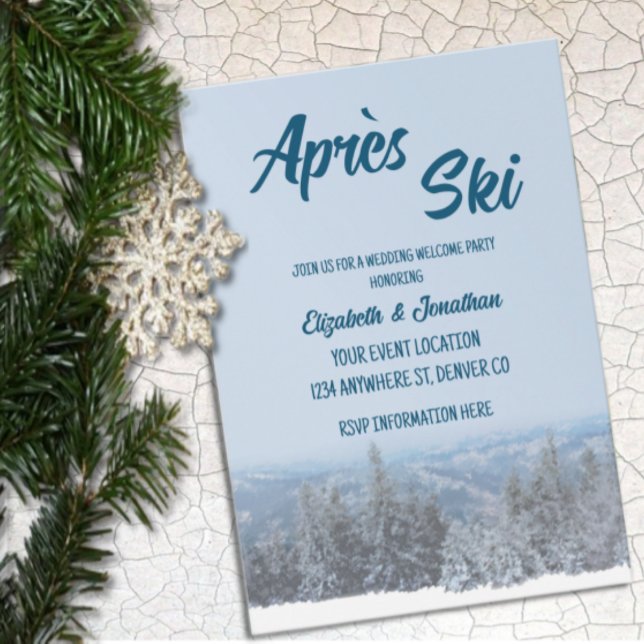 Invitation Fête de bienvenue de pré-mariage en forêt de monta (Créateur téléchargé)