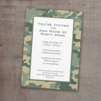 Fête de camouflage militaire
