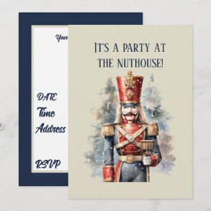 Invitation Fête de casse-noisette de Noël festive