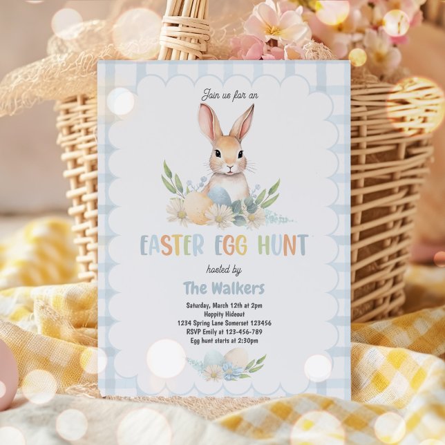 Invitation Fête de chasse aux oeufs de Pâques Fête de chasse  (Créateur téléchargé)
