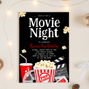 Invitation Fête de cinéma Nuit cinéma Anniversaire