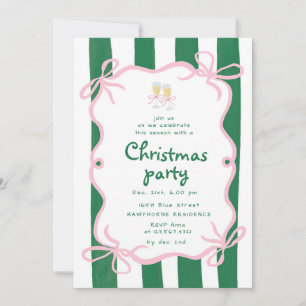 Invitation Fête de Cocktail de Noël au Cadre Fantaisiste