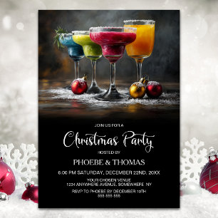 Invitation Fête de cocktails de Noël